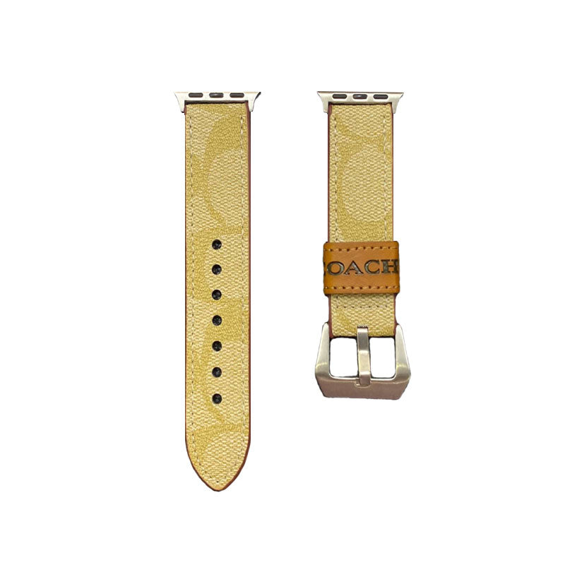 Leather Classic Apple Watch Band Light Brown-YHK244221710