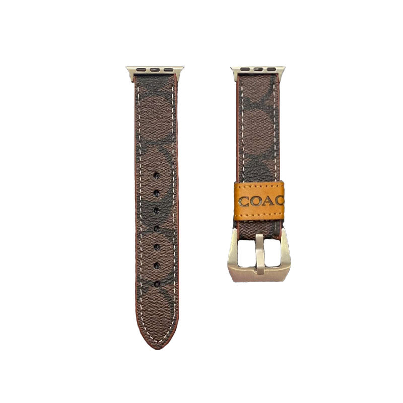 Leather Classic Apple Watch Band Light Brown-YHK244221710