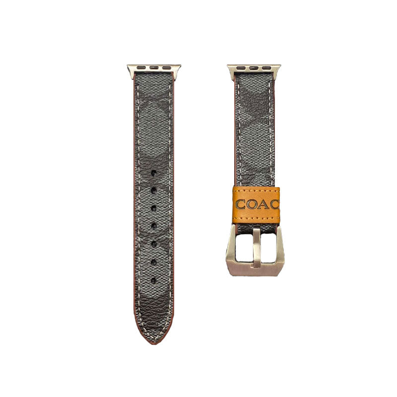Leather Classic Apple Watch Band Light Brown-YHK244221710